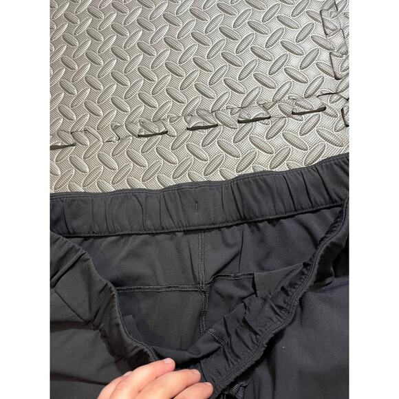 Lululemon‎ On The Fly Crop Pants Black Pockets Active LW6AV6S Women's 12 - Picture 2 of 8